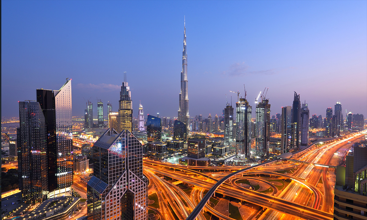 A view of the Dubai skyline
